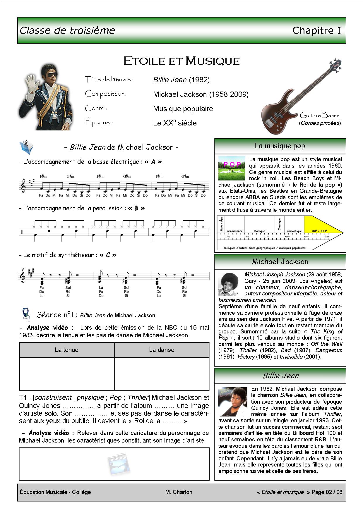 Fiche sequence education musicale college